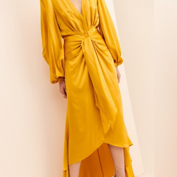 new $700 DIVINE HERITAGE ANTHROPOLOGIE atonement button maxi dress SILK - Picture 3 of 5